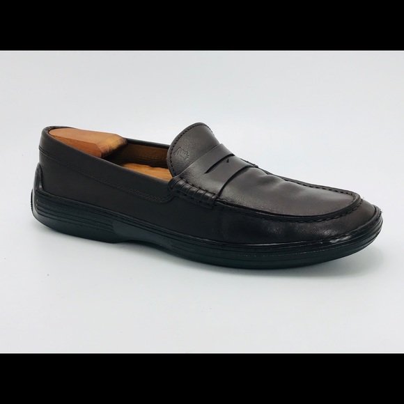 Tods Peter Penny Loafer Moc Leather Slip On Shoes - Picture 3 of 8